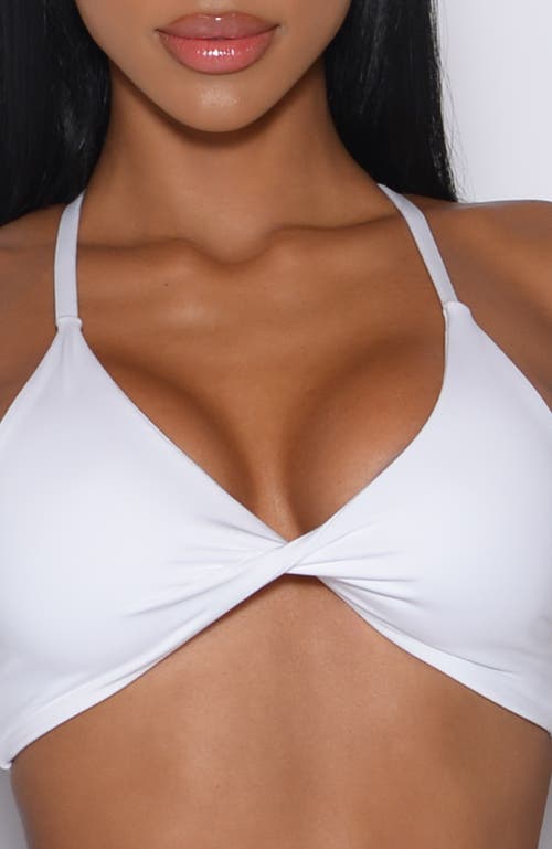 Bombshell Sportswear Twist Mini Bra In White