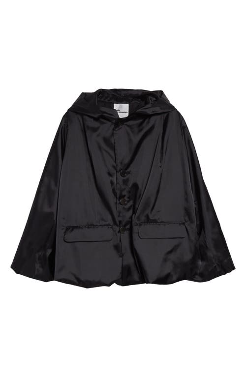 Shop Noir Kei Ninomiya Hooded Bubble Hem Taffeta Jacket
