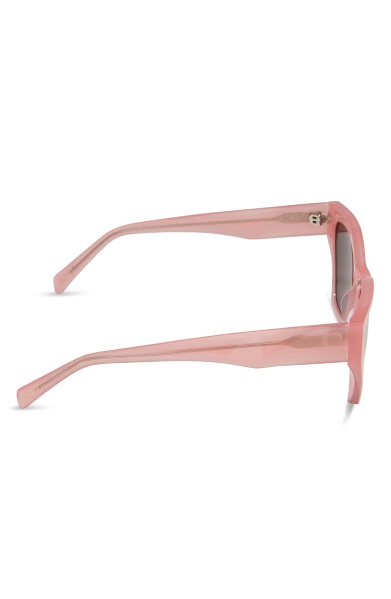 DIFF Evie 54mm Polarized Sunglasses, Alternate, color, Peach / Brown