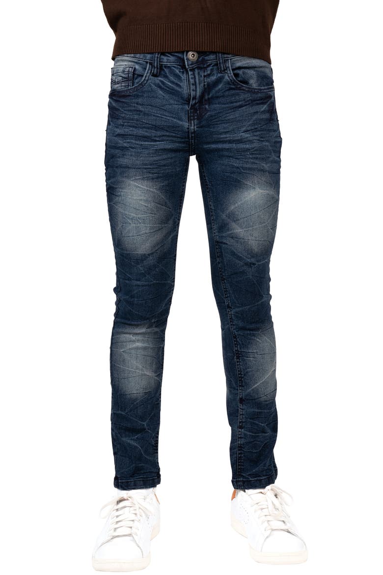 Kids' Stretch 5-Pocket Skinny Jeans, Main, color, MED BLUE