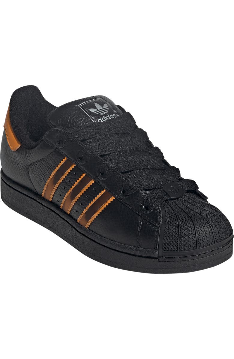 adidas Superstar II Sneaker, Main, color, Black/ Crew Orange/ Orange