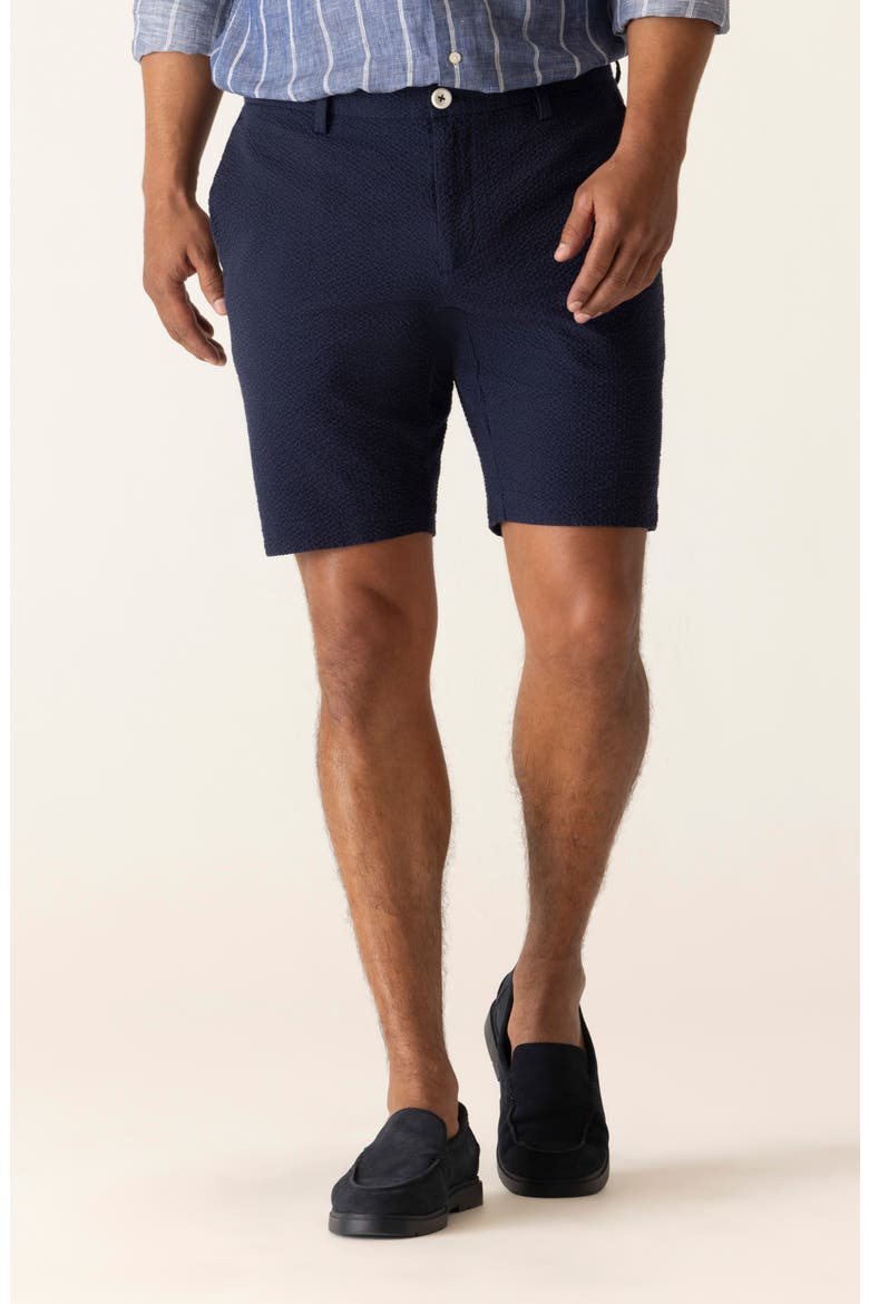 Oasis Stretch Cotton Bermuda Shorts, Main, color, INDIGO