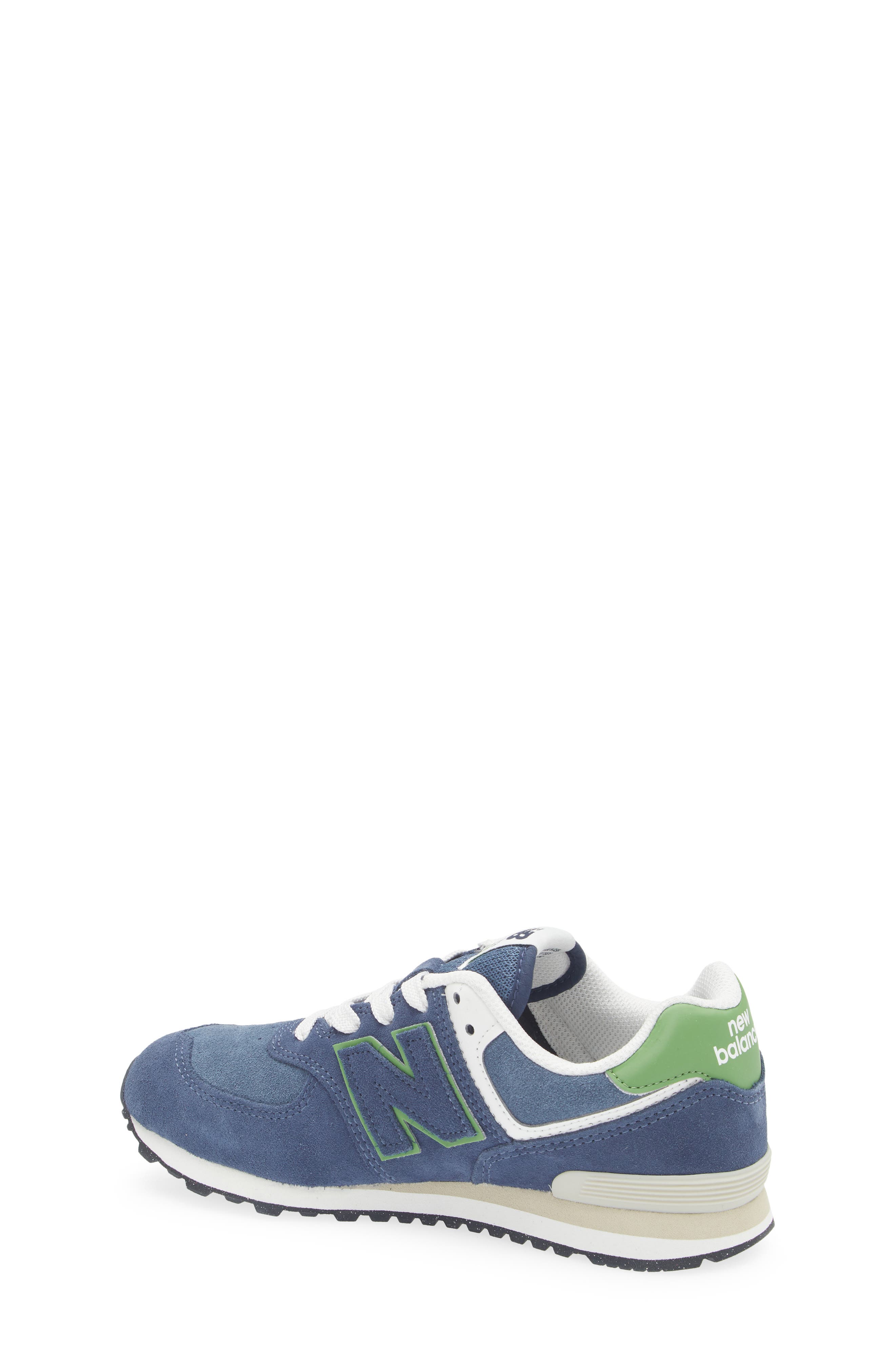 Kids' 574 Sneaker, Alternate, color, NB NAVY/ ALPINE GREEN