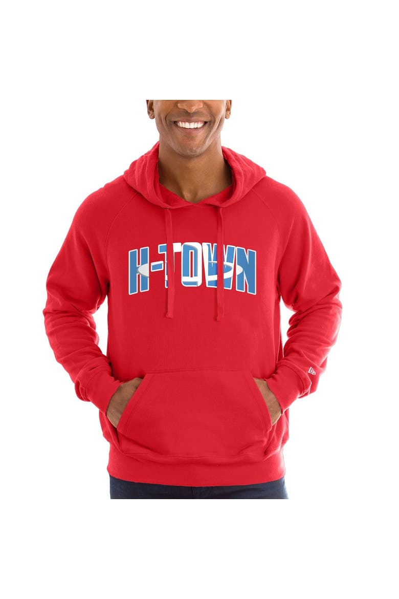 Men's New Era Red Houston Rockets 2020/21 City Edition Pullover Hoodie, Alternate, color, Red
