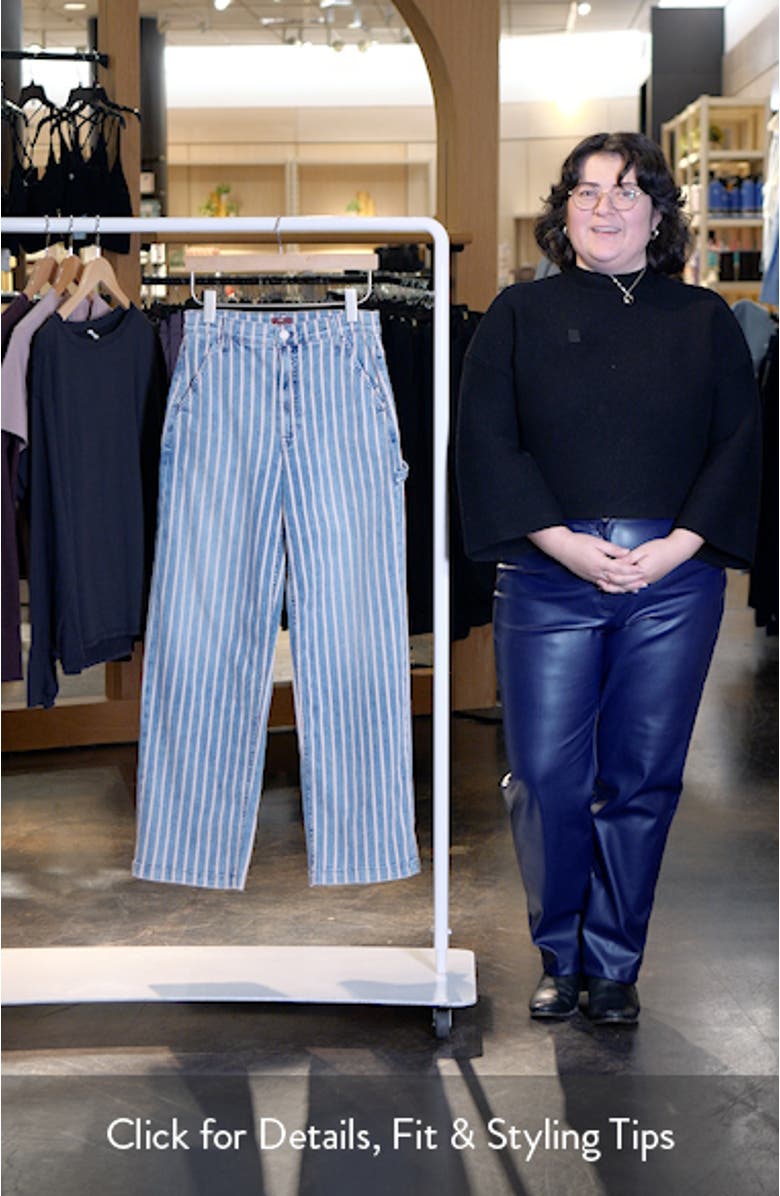 The Stud Finder Sneak Stripe Wide Leg Jeans, sales video thumbnail
