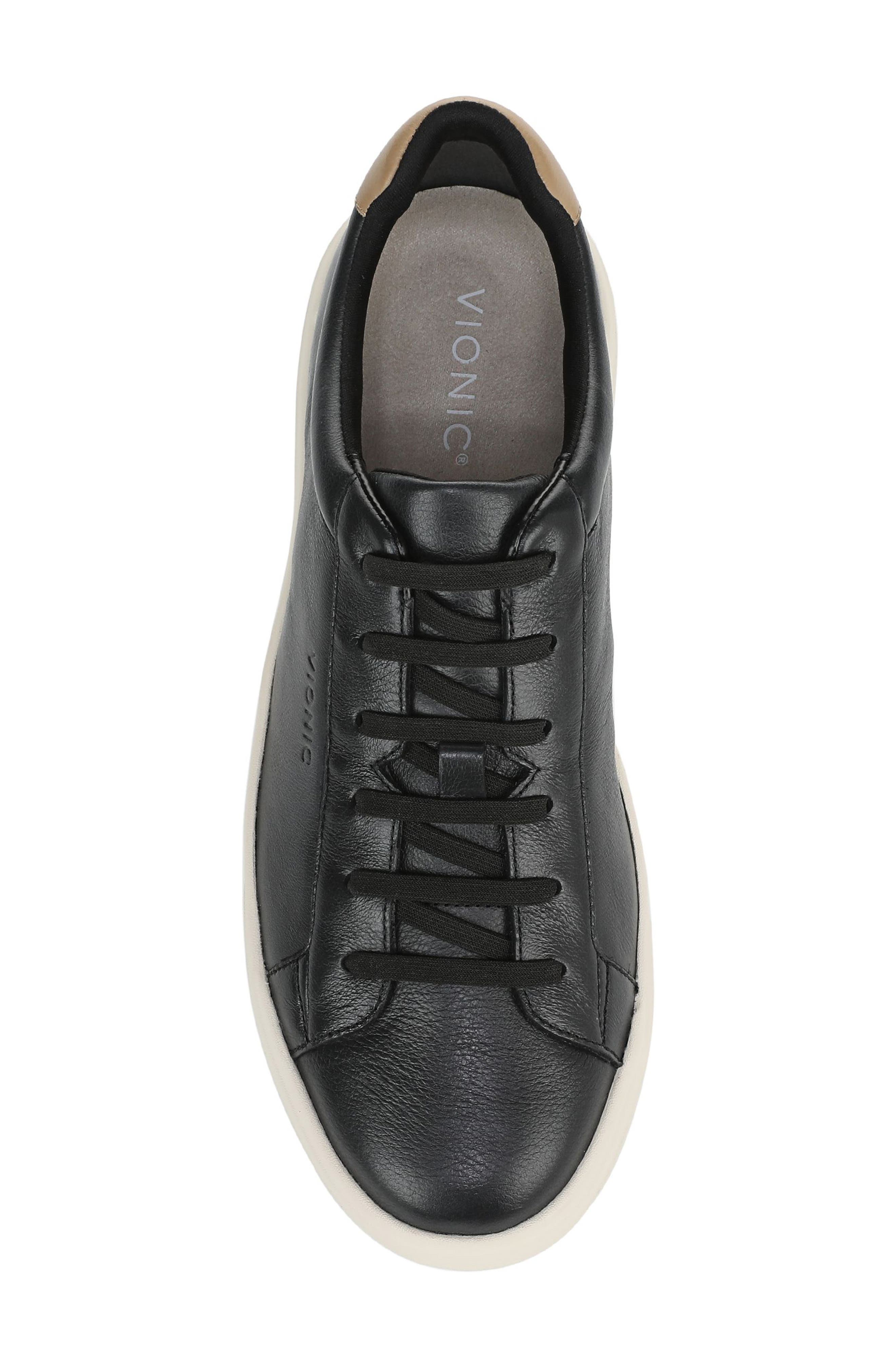 Vionic Colbie Low Top Sneaker, Alternate, color, Black
