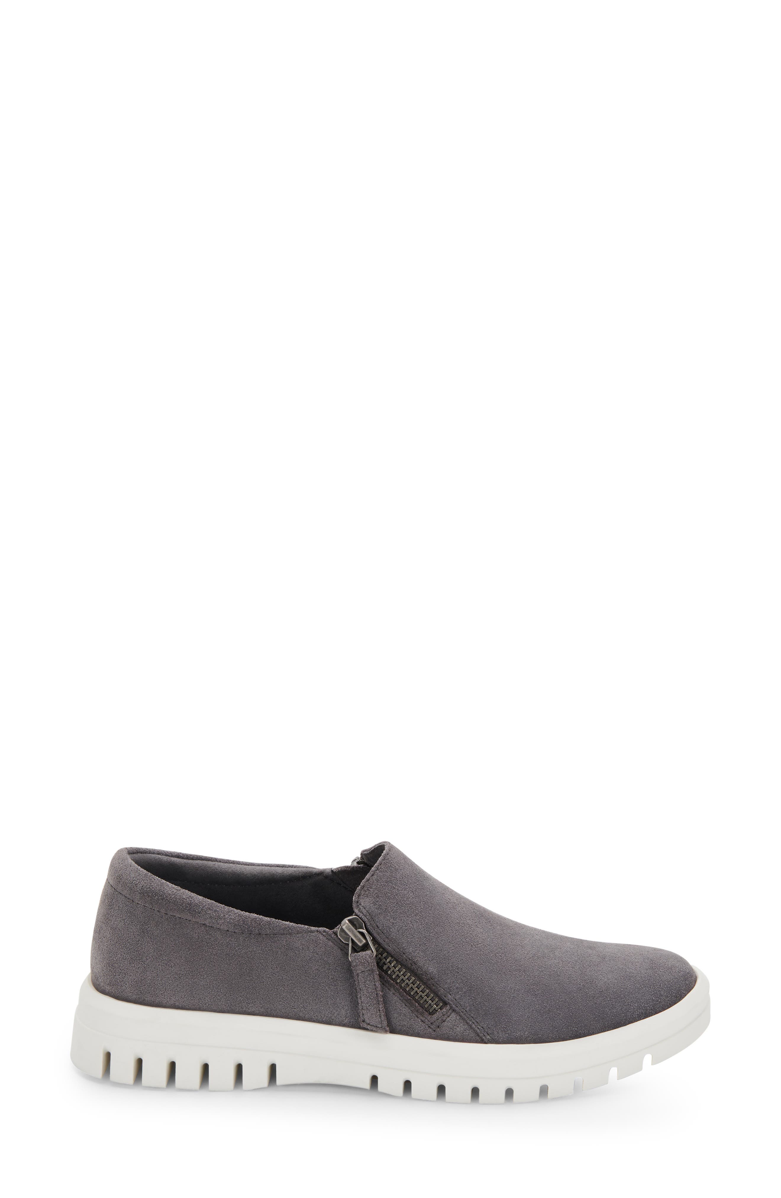 Faith Waterproof Slip-On Sneaker, Alternate, color, DARK GREY SUEDE