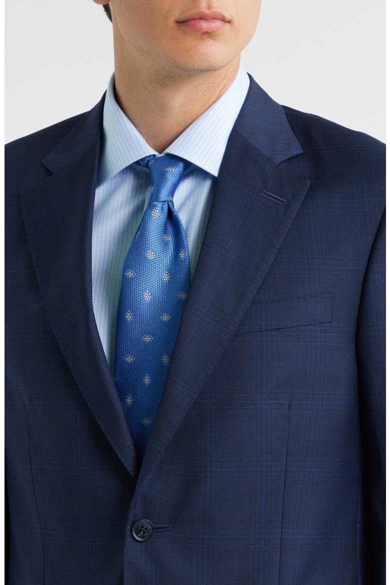 Flynn Classic Fit Windowpane Check Wool Suit, Alternate, color, NAVY