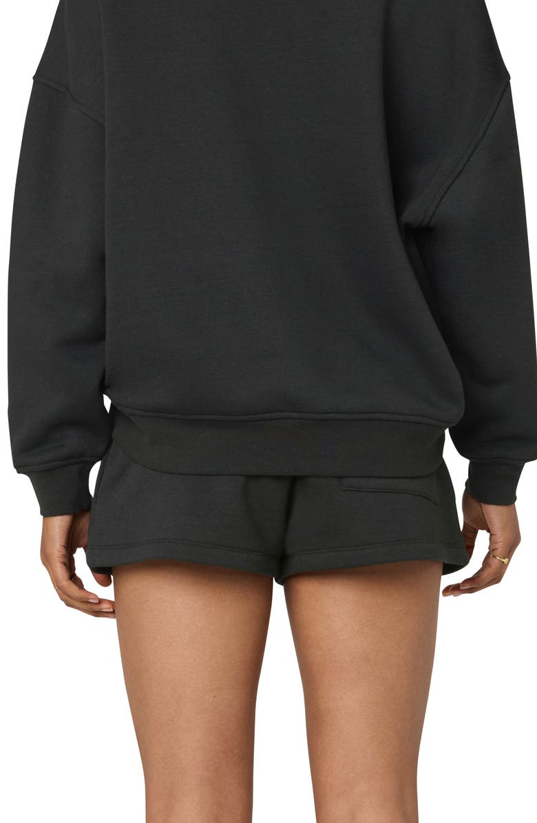 Florence by Mills Cozy Crush Sweat Shorts, Alternate, color, Black