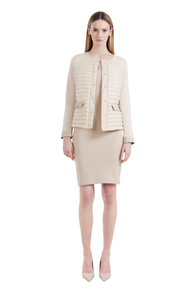 LINA WOMEN'S LIGHT DOWN COMBO JACKET, Alternate, color, Vanilla