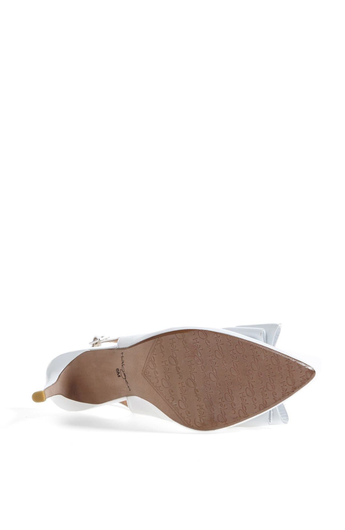 'Lila' Studded Bow Pointy Toe Pump, Alternate, color, WHITE