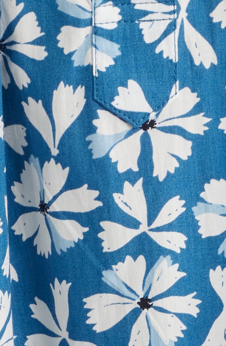 Seasalt Cornwall Organic Cotton Midi Shirtdress, Alternate, color, Bold Cornflower Sailboats