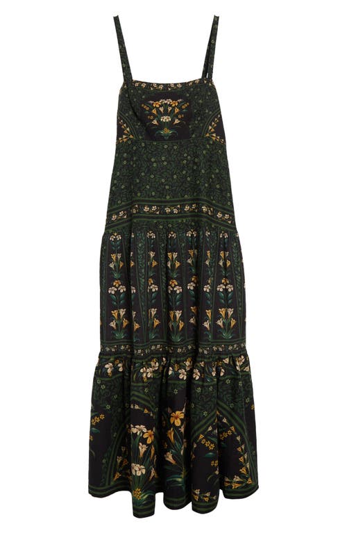 FARM RIO FARM RIO FLOWERS ARCH BACK SLEEVELESS MAXI SUNDRESS 
