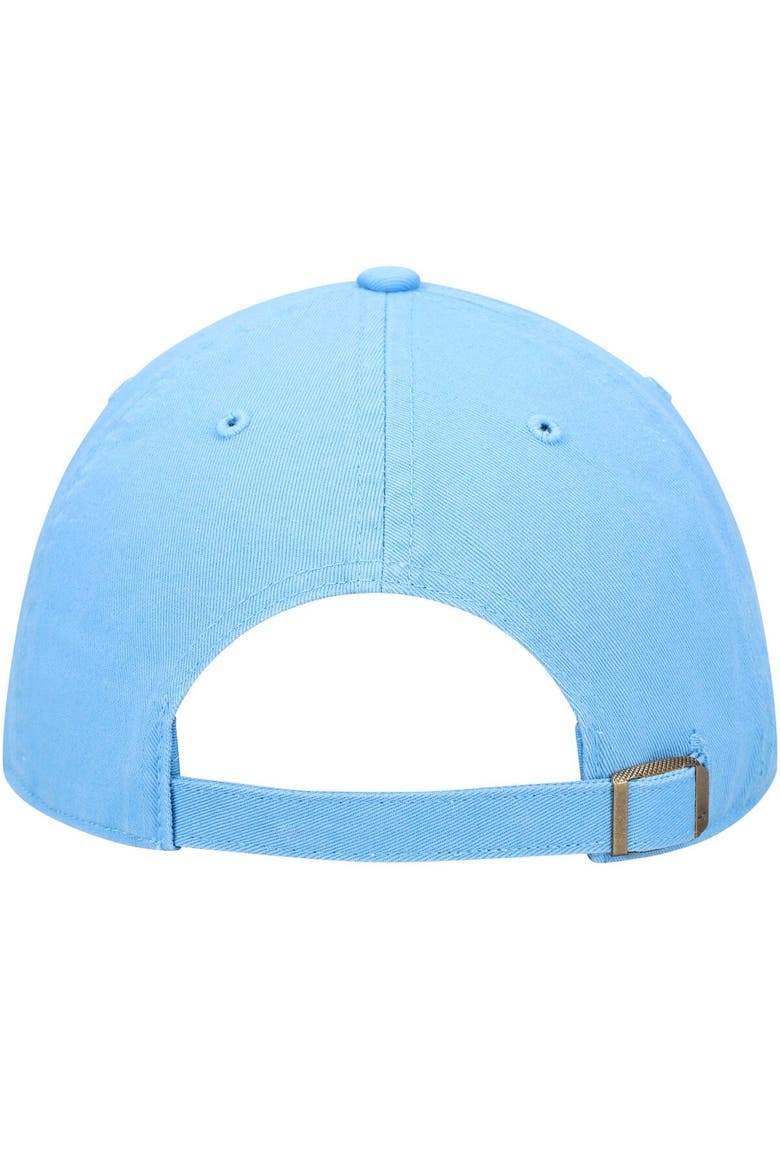 Men's '47 Light Blue Chicago Cubs Logo Cooperstown Collection Clean Up Adjustable Hat, Alternate, color, Light Blue