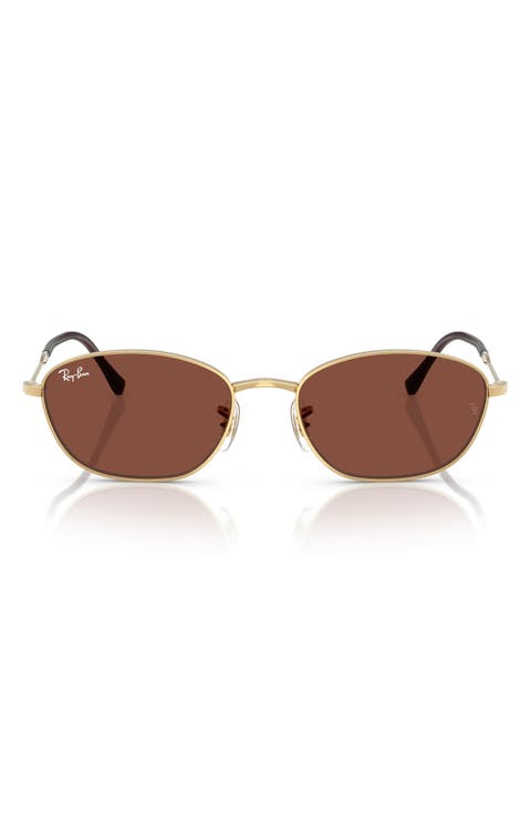 58mm Irregular Oval Sunglasses