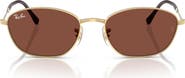 Ray-Ban 58mm Irregular Oval Sunglasses