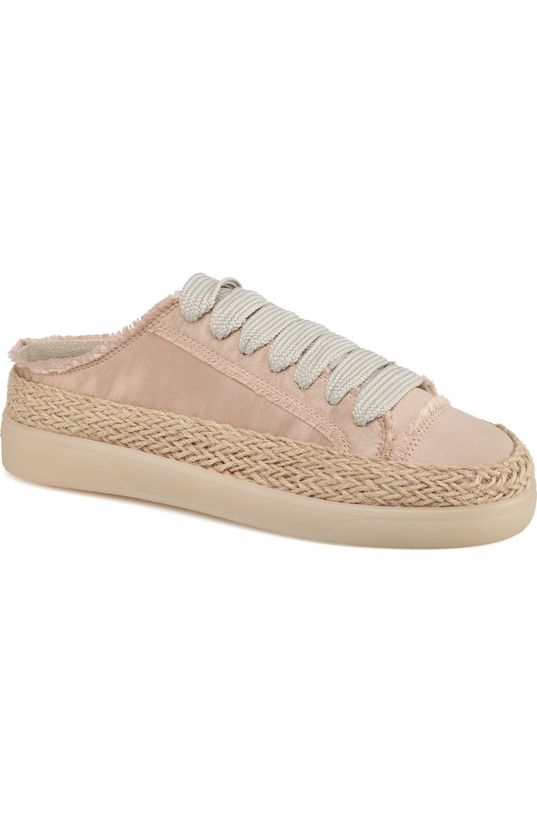 JSlides Footwear Henlen Satin Mule Sneaker, Main, color, Champagne