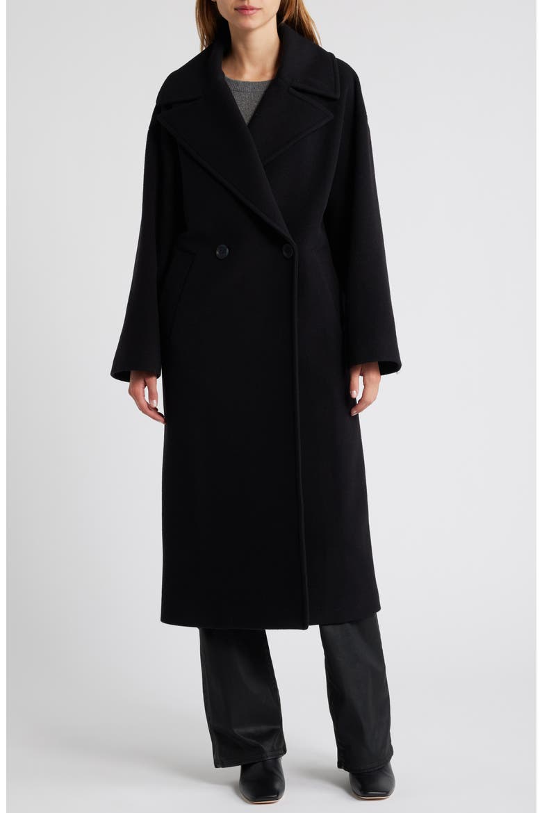 Isabella Wool Blend Coat, Main, color, BLACK