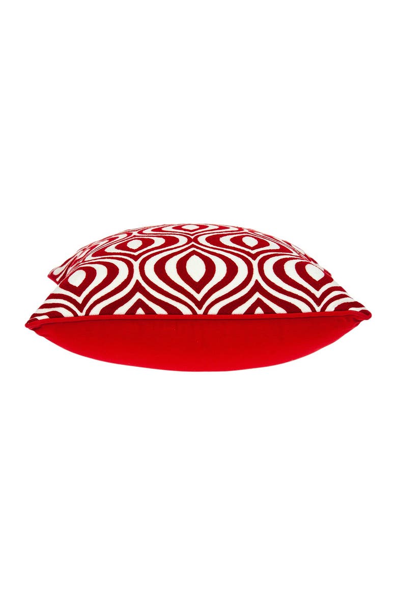 Altia Transitional Pillow - 20" x 20" - Red, Alternate, color, RED