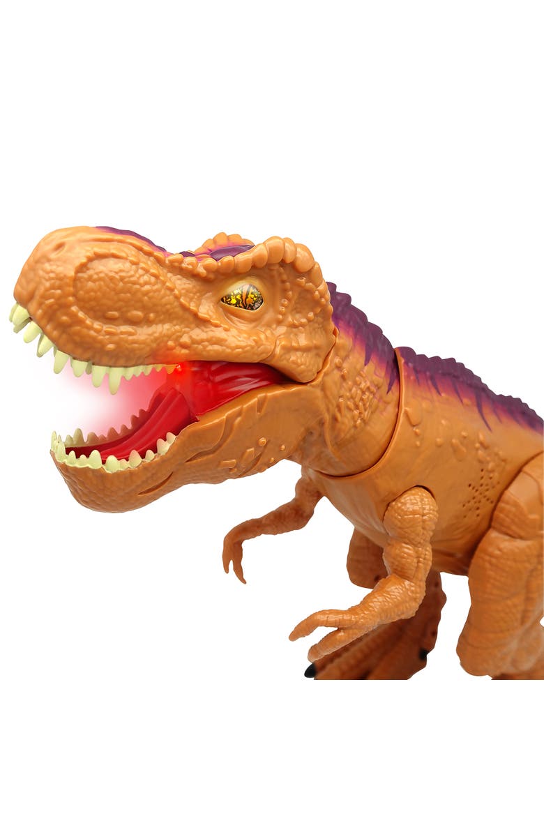 Megabiter Orange Trex W/ Lights & Sounds, Alternate, color, Brown