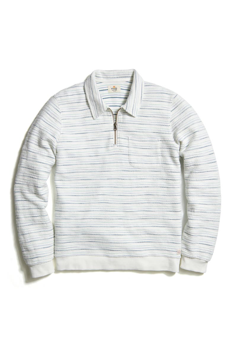 Marine Layer Textured Stripe Pullover Sweater, Alternate, color, 