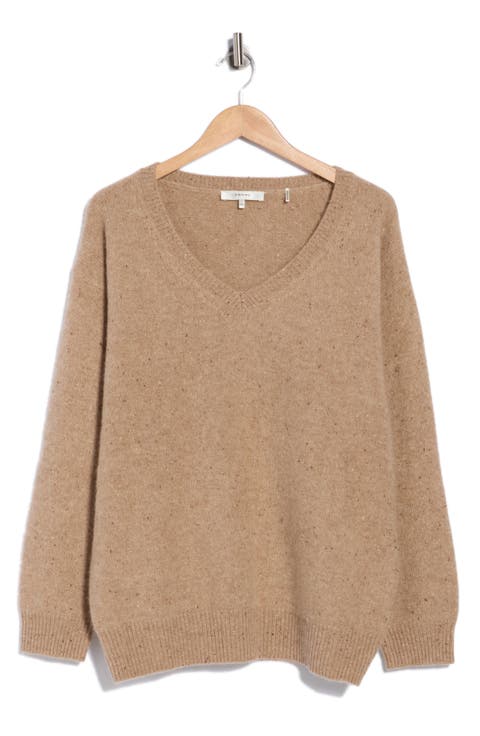 The Brushed Cashmere V-Neck Sweater