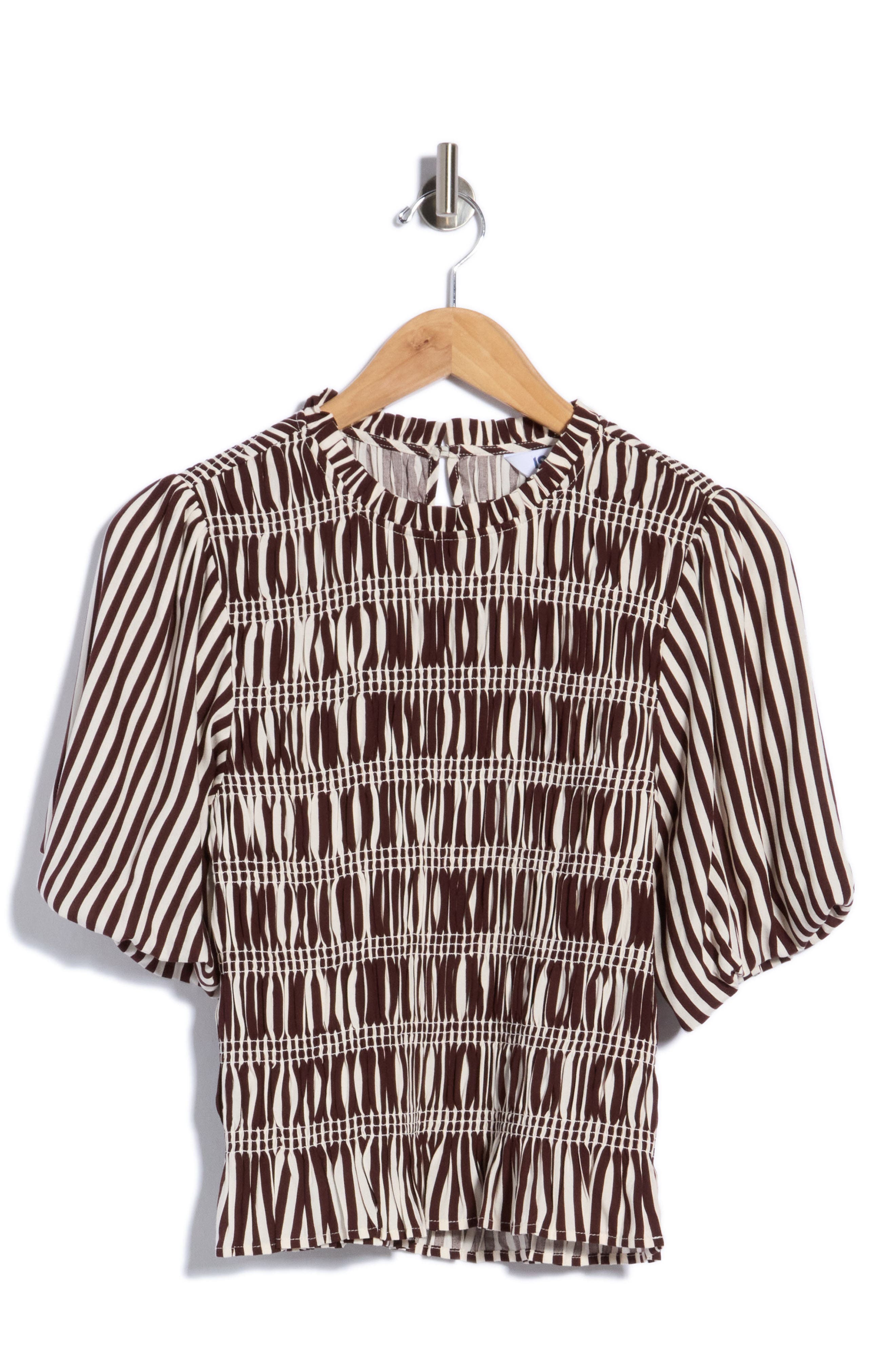 Smocked Peplum Top