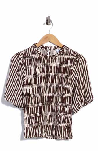 Smocked Peplum Top