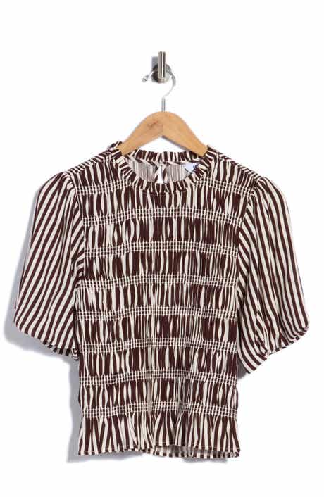 Smocked Peplum Top