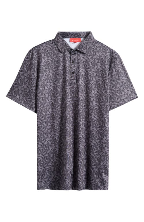 Redvanly Haskell Camouflage Performance Polo In Gray