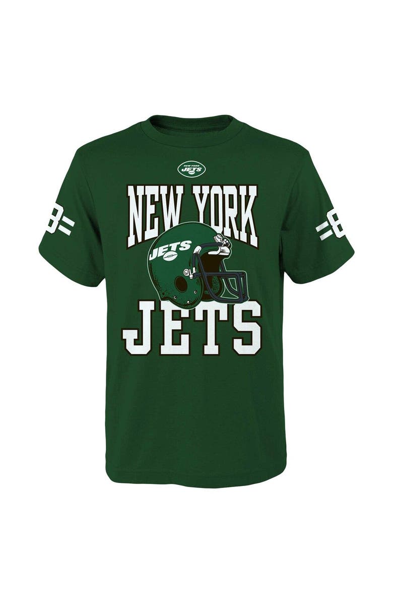Outerstuff Youth Aaron Rodgers Green New York Jets Helmet T-Shirt, Alternate, color, 