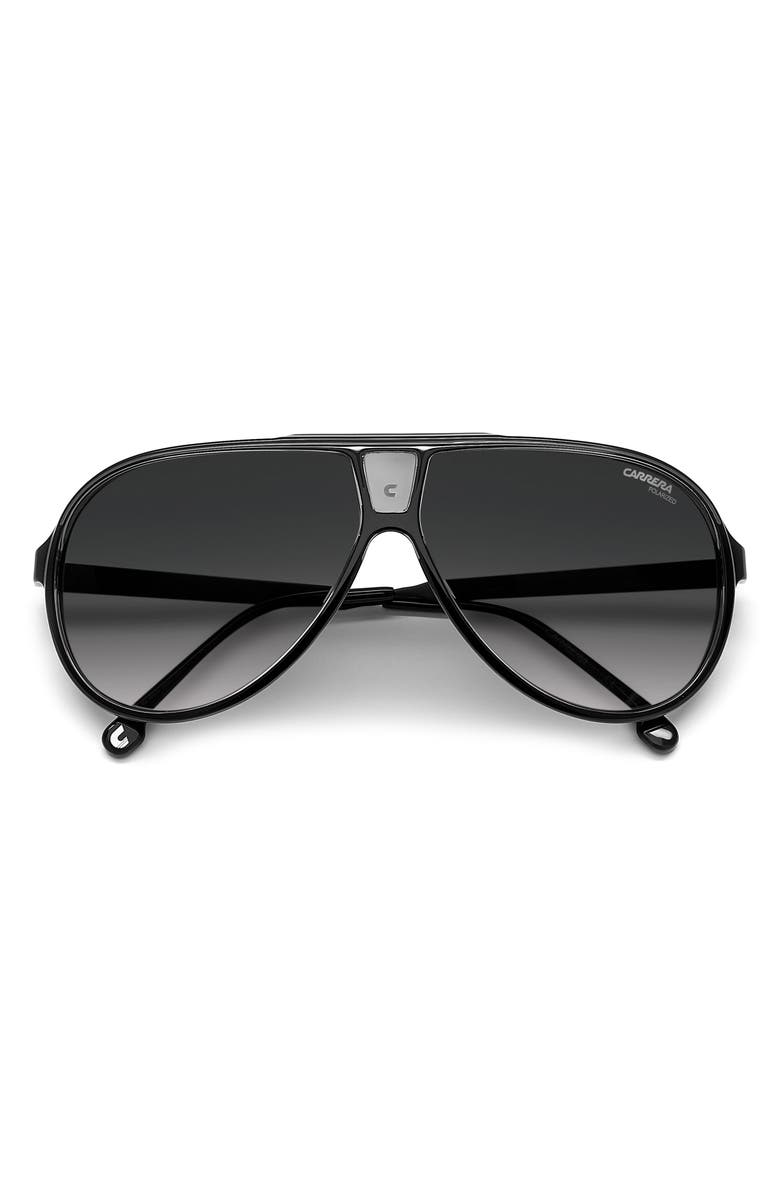Carrera Eyewear 63mm Polarized Aviator Sunglasses, Alternate, color,