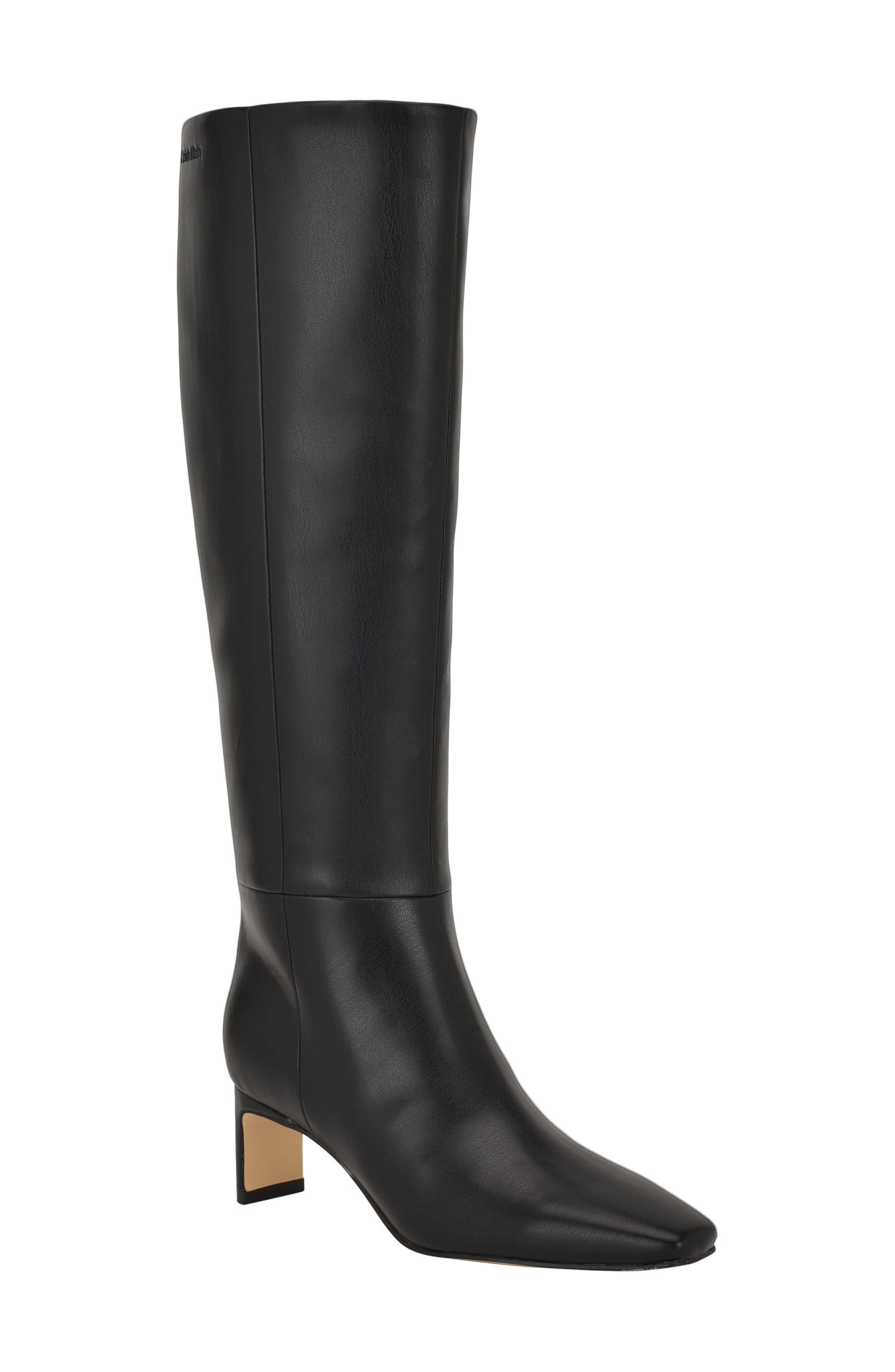 Calvin Klein Caterine Knee High Boot, Main, color, Black