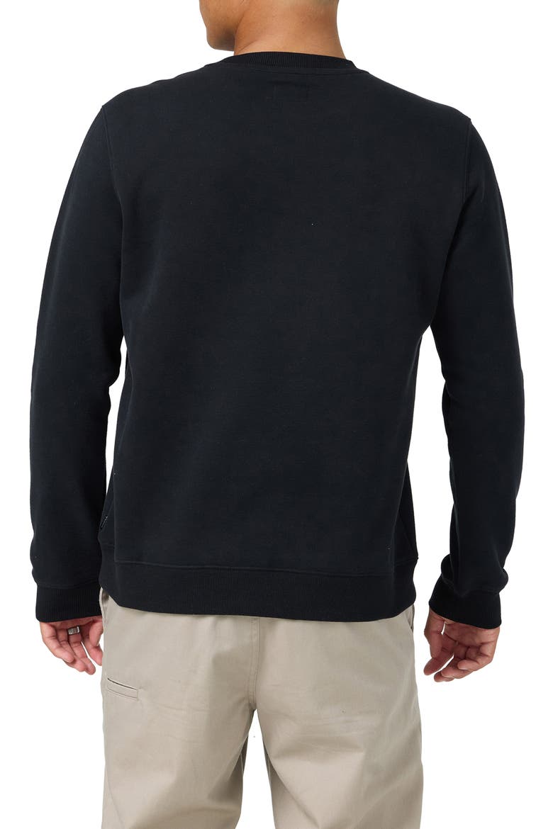 Fam Classic Fleece Crewneck Sweatshirt, Alternate, color, BLACK