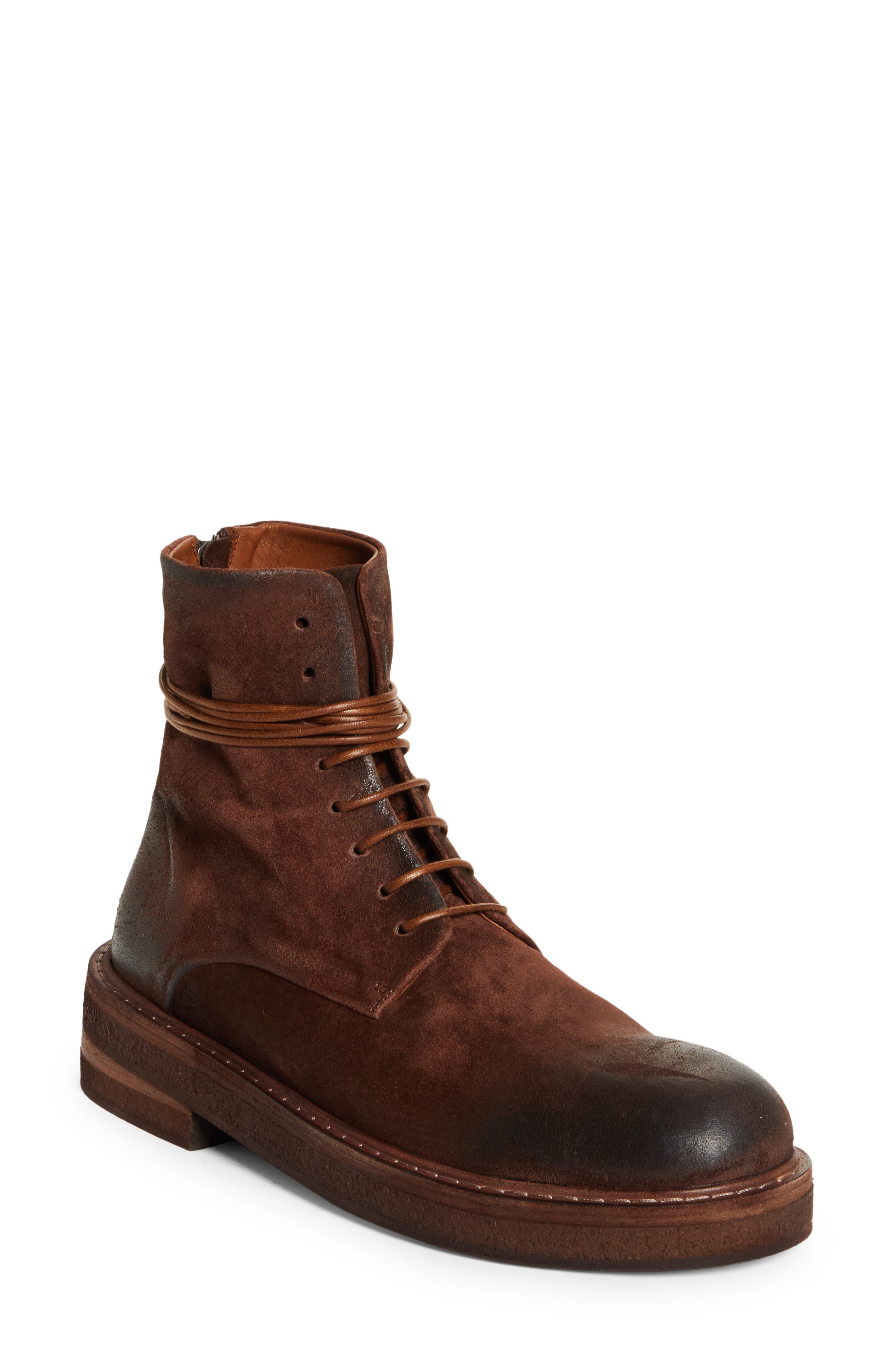 MARSELL Parrucca Polacco Boot, Main, color, PELLE ROVESCIO BARK