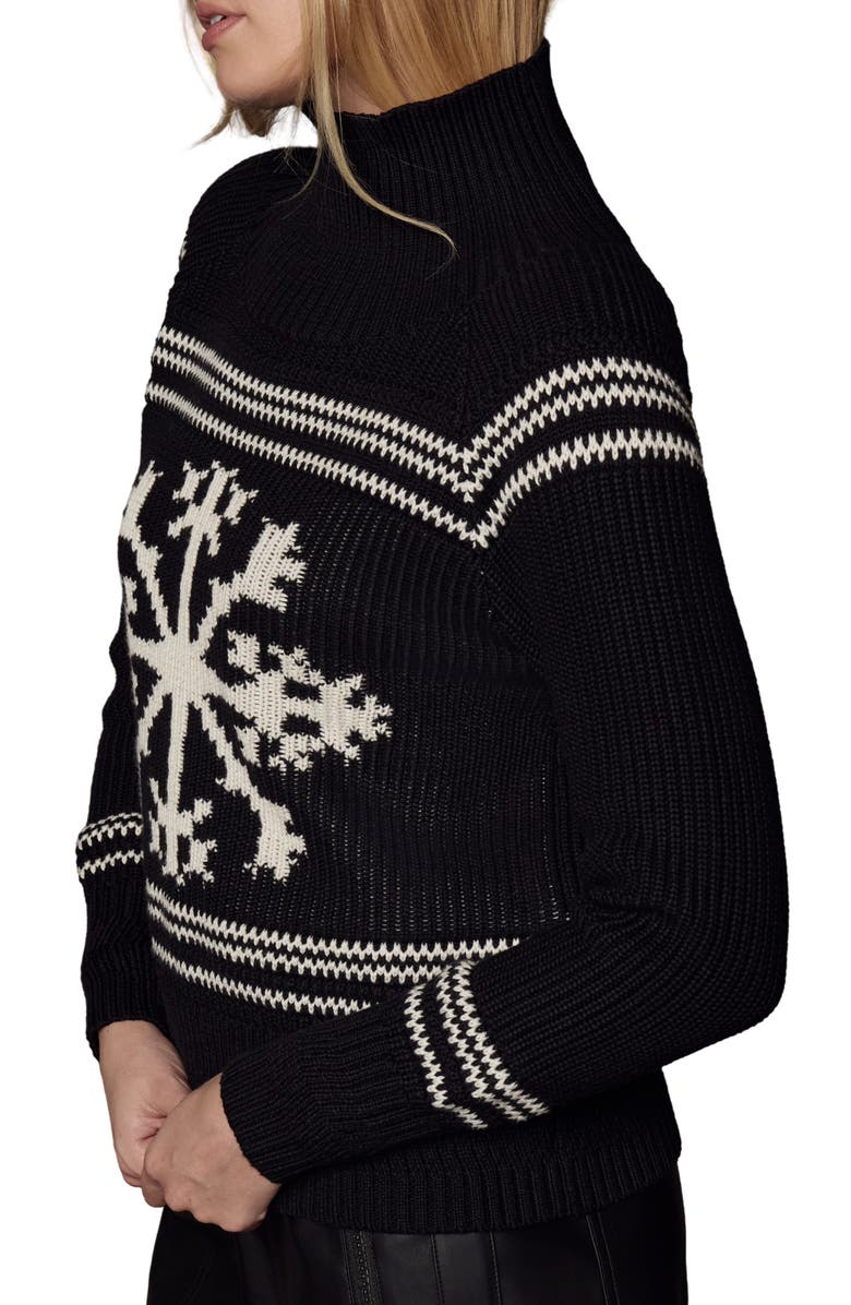 Alp N Rock Alora Mock Neck Ski Sweater, Alternate, color, Black