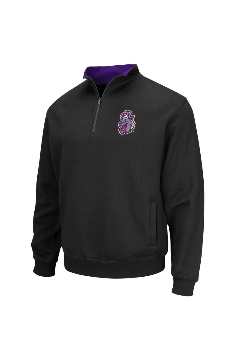 COLOSSEUM Men's Colosseum Black James Madison Dukes Tortugas Logo Quarter-Zip Jacket, Alternate, color, Black