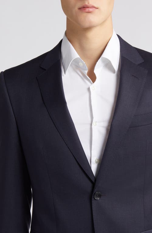 Hugo Boss Boss Virgin Wool Suit In Blue