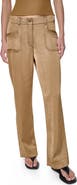 DKNY Contrast Stitch Straight Leg Pants