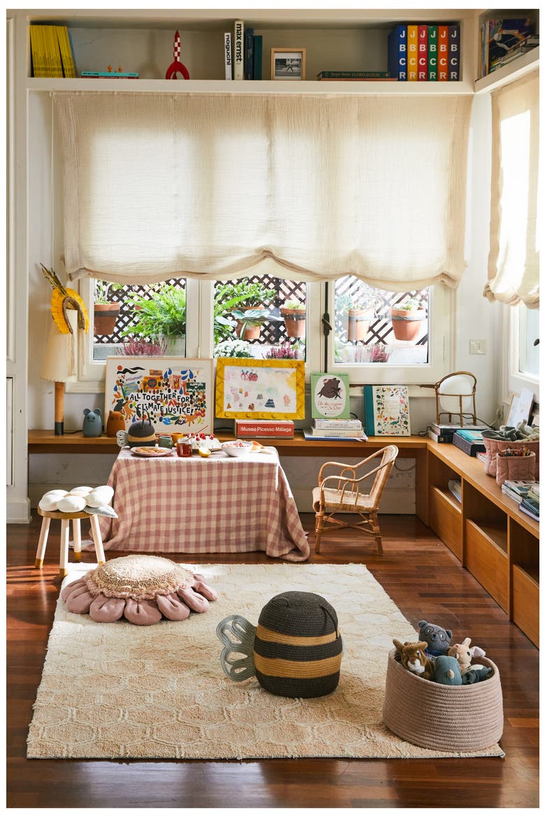 Honeycomb Washable Cotton Blend Rug, Alternate, color, HONEY