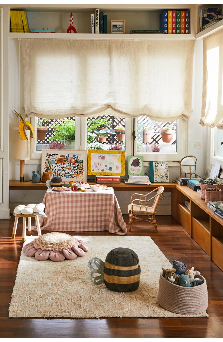 Lorena Canals Honeycomb Washable Cotton Blend Rug, Alternate, color, Honey