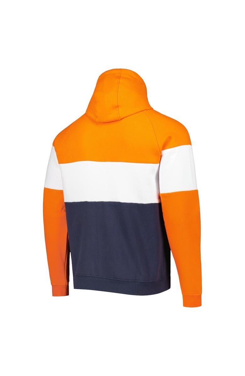 New Era Men's New Era Navy Denver Broncos Colorblock Current Pullover Hoodie, Alternate, color, 
