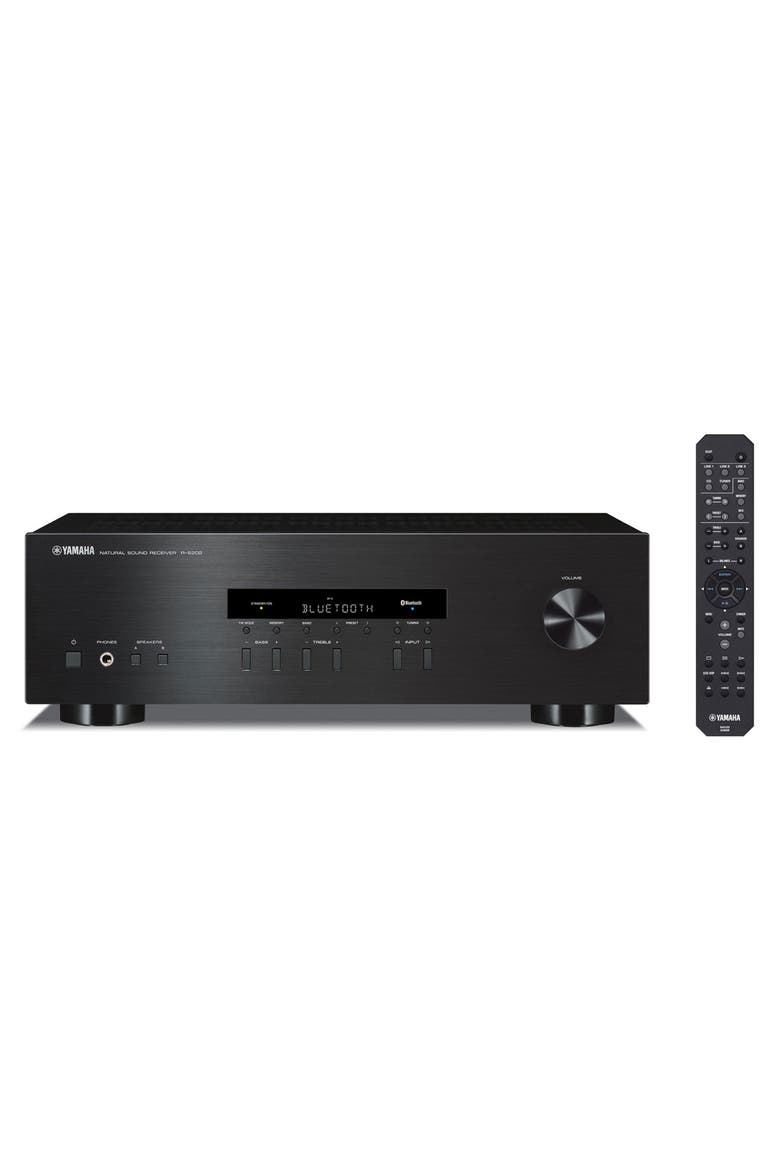 R-S202 2-Channel Home Stereo Receiver with Bluetooth, Main, color, Black