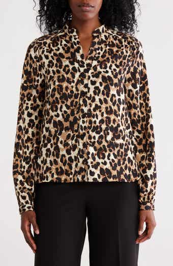 Printed Button-Up Top
