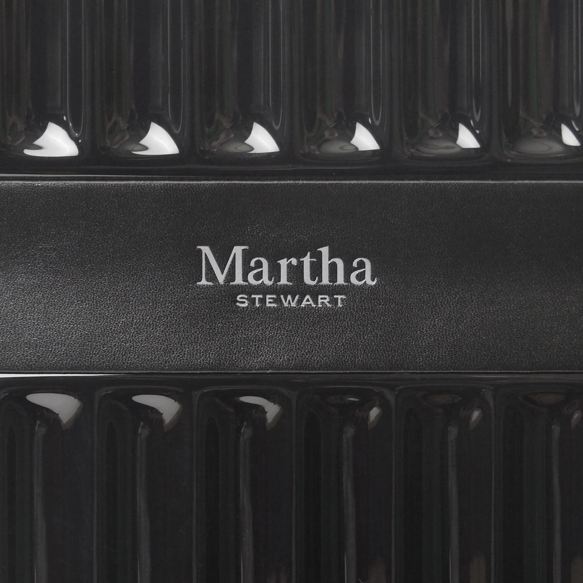 MARTHA STEWART The Bedford 3-Piece Hardcase Luggage Set, Alternate, color, Black