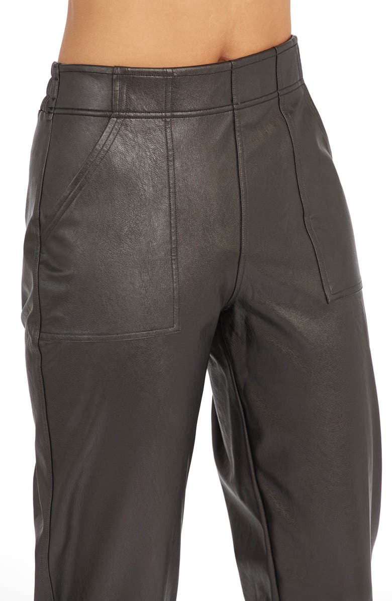 SPANX<sup>®</sup> Faux Leather Jogger Pants, Alternate, color,