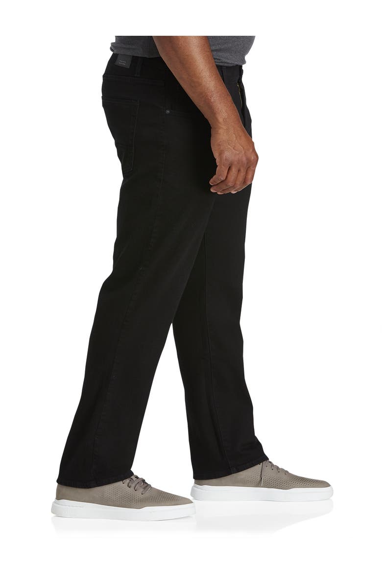Big & Tall  Stretch Denim Jeans, Alternate, color, BLACK DENIM