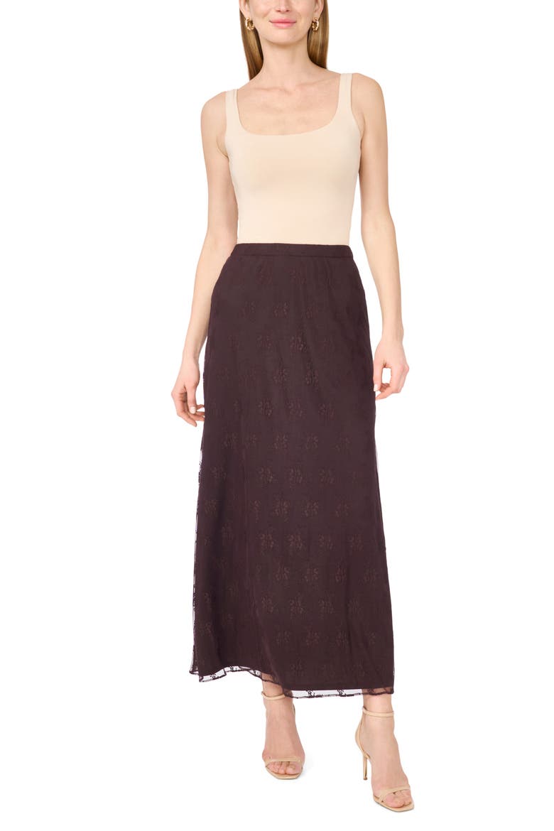 Lace Column Skirt, Alternate, color, DARK CHOCOLATE DELIGHT