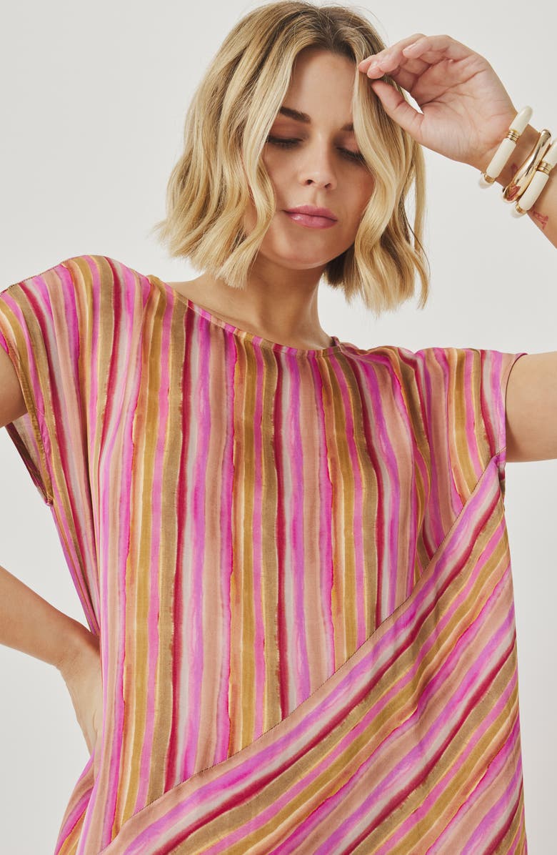 Splendid Kelsea Stripe Minidress, Alternate, color, 