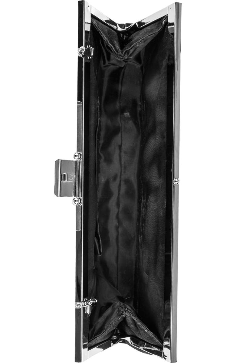 Jessica McClintock Pleated Satin Clutch, Alternate, color,